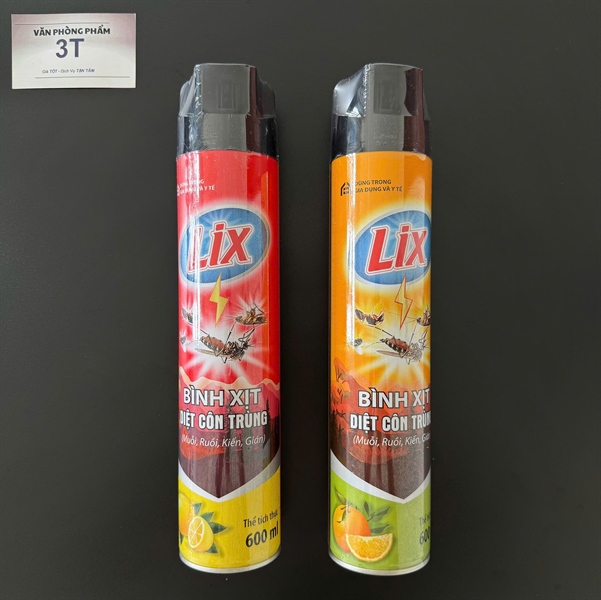 Bình Xịt Diệt Côn Trùng Lix 600ml Diệt Muỗi Ruồi Kiến Gián Hiệu Quả Nhanh