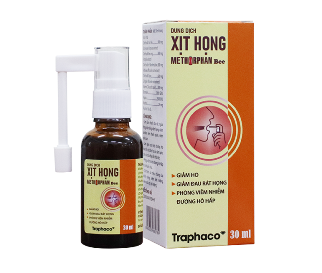 Xịt họng Methorphan Bee 30ml - Traphaco