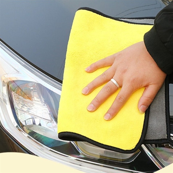 Khăn Lau Xe Microfiber 2 Lớp Siêu Thấm – Khăn Lau Ô Tô, Lau Kính, Lau Bếp, Không Xơ Rối – Kích Thước 30×30