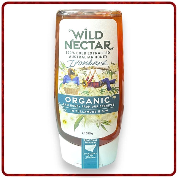 MẬT ONG WILD NECTAR HOA BẠCH ĐÀN HỮU CƠ 375G