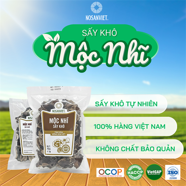 Mộc nhĩ Nosanviet - Túi 75g