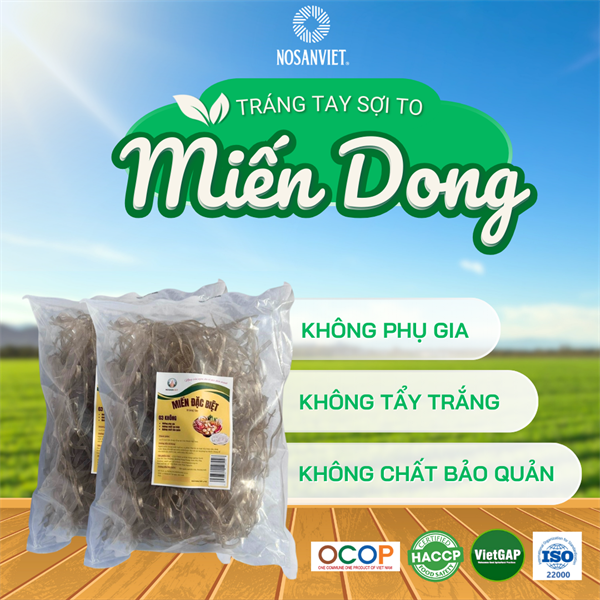 Miến dong Tráng tay Sợi to 400g