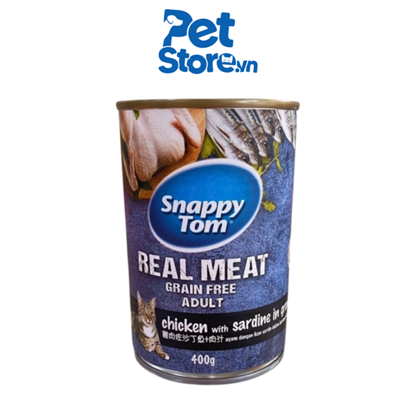 Pate Cho Mèo Snappy Tom 60% Là Cá 400g