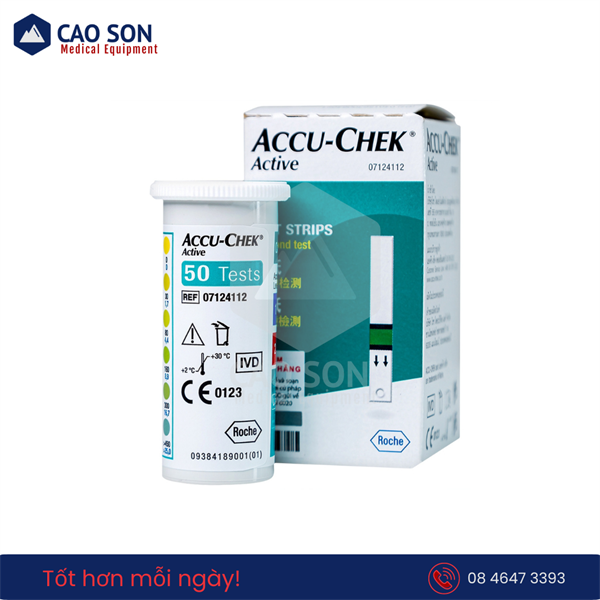 Que thử đường huyết Accuchek Active