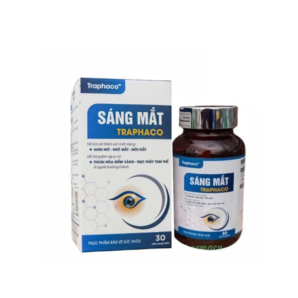 Sáng Mắt hỗ trợ cải thiện các vấn đề về mắt ( Hộp 1 lọ 30 viên)- traphaco
