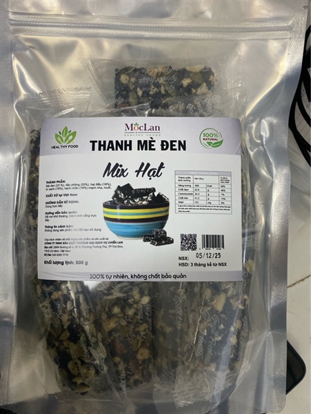 Thanh Mè Đen mix hạt 500gr