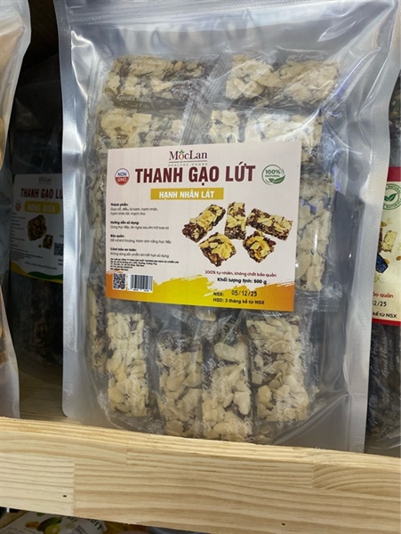 Thành gạo lửa hạnh nhân lát túi 500gr
