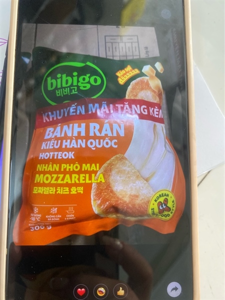 bánh rán kiểu Hàn quốc nhân phô mai bibigo 300gr