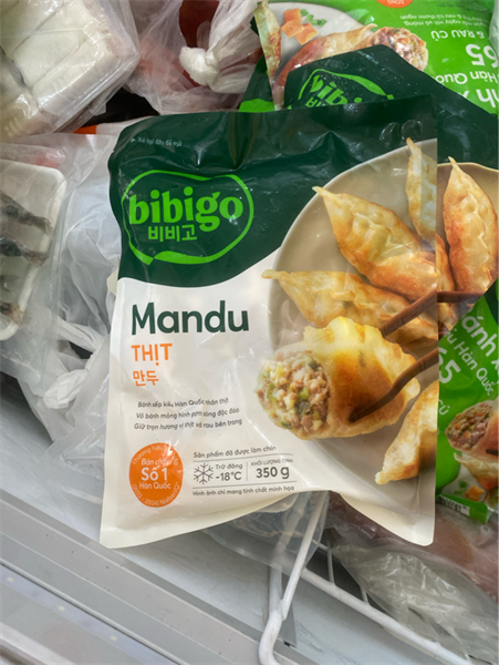 Mandu thịt 350gr bibigo