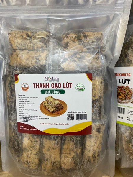 Thanh gạo lứt phủ chà bông túi 500 gr chiến Lan