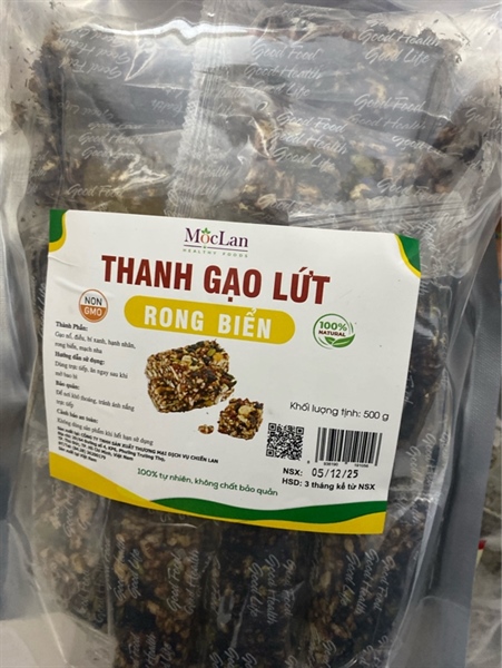 Thanh gạo lứt rong biển chiến Lan 500gr