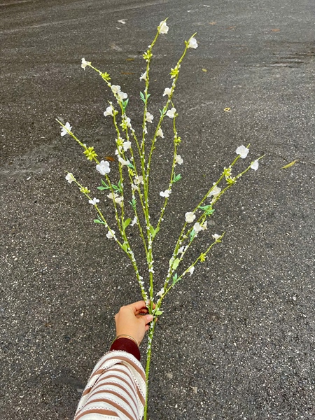 Tuyết mai xịn - Hoa cành dài - Hoa Lụa Vân Vượng