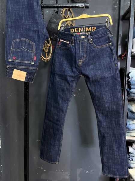 Jean Dài-QC VIP 5KM Selvedge- 8009- 18Oz xanh đâm RAW