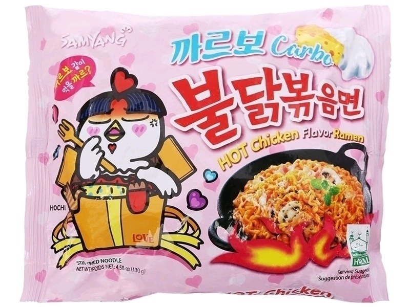 MÌ KHÔ GÀ CAY CARBONARA 130G*40 (Gói)