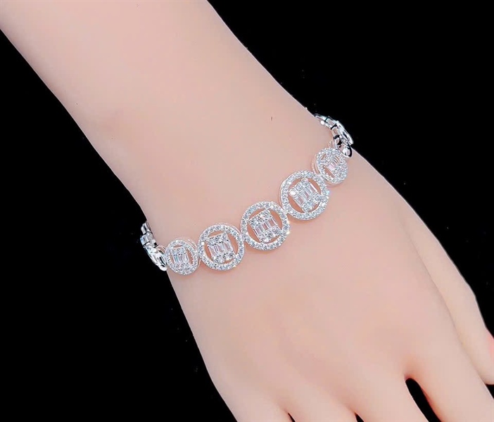 Lắc tay kim tiền 5 hình tròn