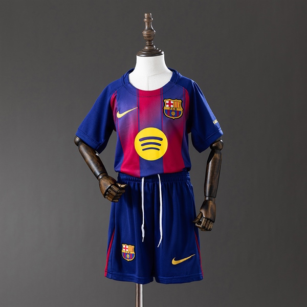 [PRE-ORDER] Bộ Quần Áo Trẻ Em Barcelona 2025/26 - Sân Nhà