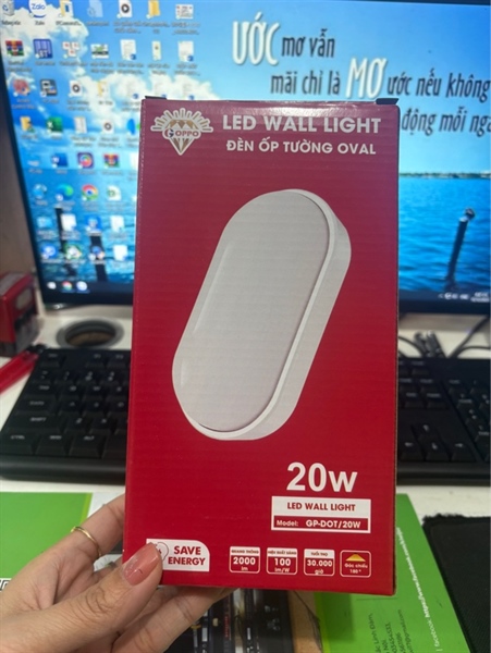 Đèn ốp tường oval 20w