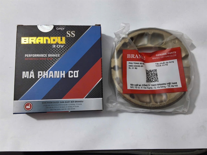 Má phanh cơ Dr/W SS (thẳng, chéo) BRANDU