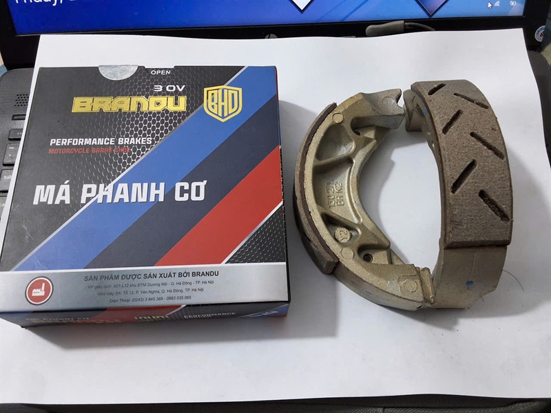 Má phanh cơ JU/ SI mới / Taurus / Nouvo (N, vàng) (YA to) BRANDU