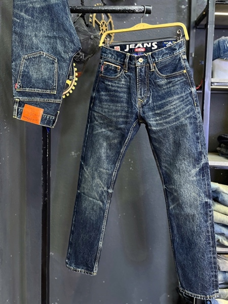 Jean Dài-QC VIP 5KM Selvedge- 8018-16Oz Xanh was JEANS