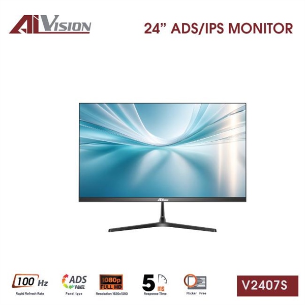 Màn hình phẳng Aivision V2407S (24inch / IPS / FHD / 100Hz / 5ms / Đen)