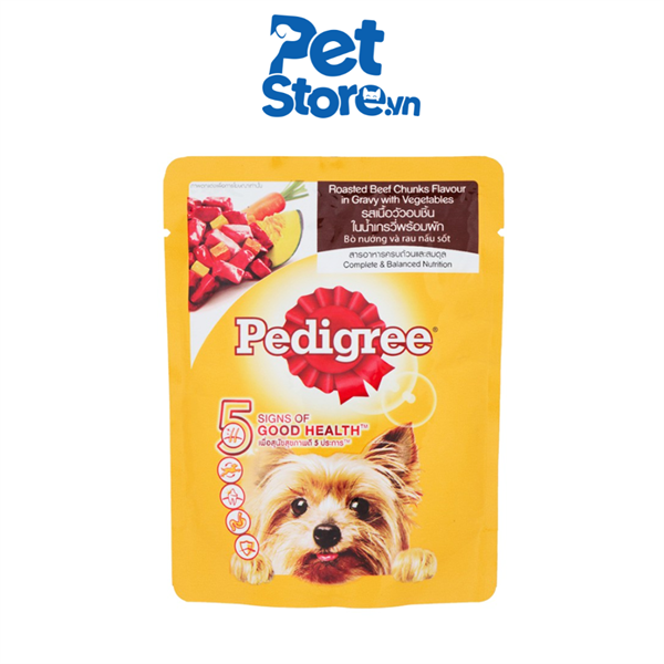 Pate Cho Chó Pedigree - Vị Gà Gan Nướng & Rau Củ 80g