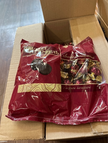 Socola Nga truffle NÂU ĐỎ 500G