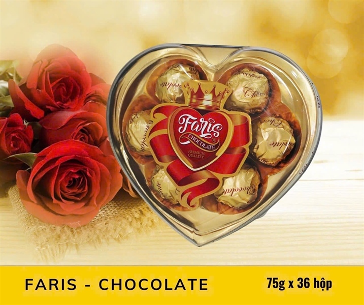 SOCOLA FARIS TRÁI TIM TO 75G