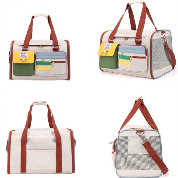 MP - Túi vận chuyển phối màu be có 2 túi hộp 45*28*28cm (VAT)
