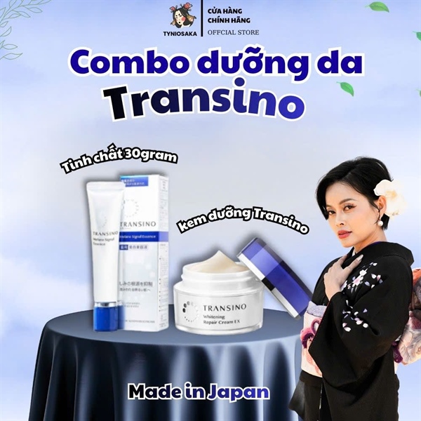 Combo Dưỡng Da Transino ( Tinh chất 30g , kem dưỡng Transino Ex 35g )
