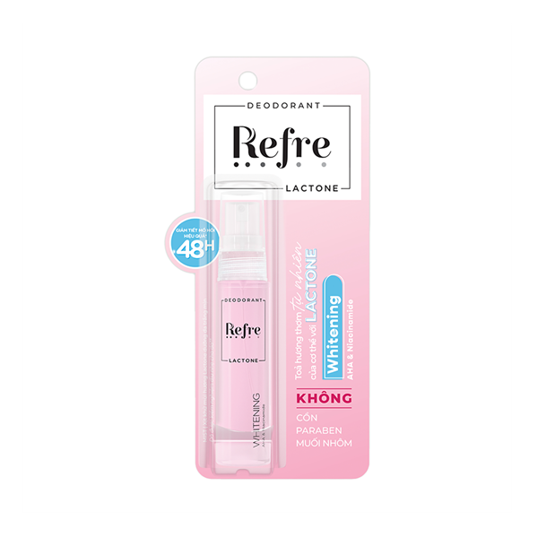 Xịt khử mùi hương Lactone dưỡng da ẩm mịn Refre Lactone Moisturizing 30ml - Rohto 2
