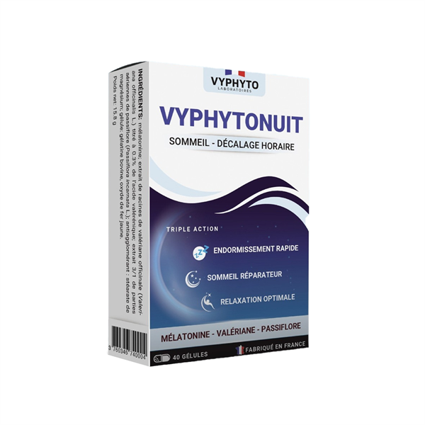 VYPHYTONUIT (Hộp 2 vỉ x 20 viên) (Bổ sung melatonin - hỗ trợ tạo giấc ngủ tốt) - Pháp
