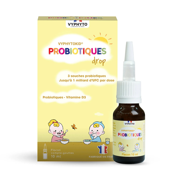 Vyphytokid Probiotiques drop (Hộp 1 lọ 10ml) (Bổ sung lợi khuẩn) - Pháp