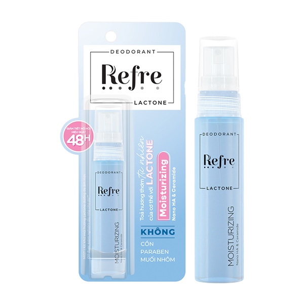 Xịt khử mùi hương Lactone dưỡng da ẩm mịn Refre Lactone Moisturizing 30ml - Rohto