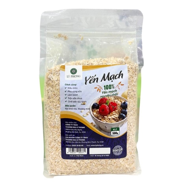 Yến mạch cán vỡ Lý Phong