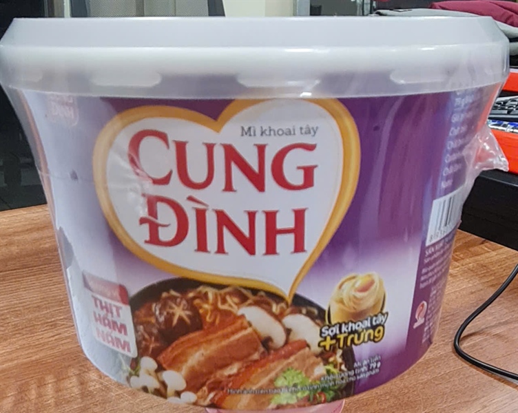 Mỳ Cung Đình thố TÍM hương vị Thịt Hầm Nấm 79g