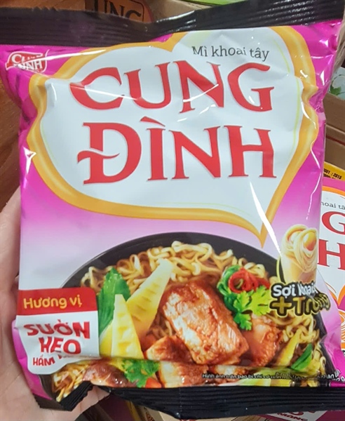 Mỳ Cung Đình HỒNG hương vị sườn heo hầm măng 79g