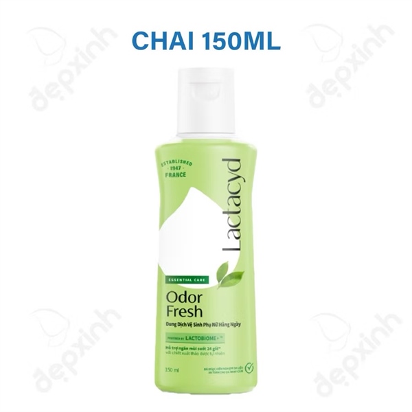 (Hàng Công Ty) Dung dịch vệ sinh Lactacyd 150ml - XANH LÁ (Odor Fresh) - Ảnh 1