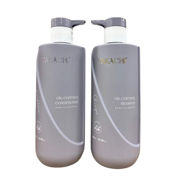 Gội xả TAKACHI kiểm soát dầu 750ml Xám