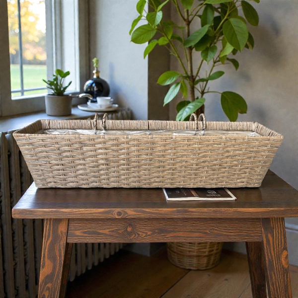 Giỏ Đan Trang Trí NAHADA Rectangle 60x15(23)h14.5(16)