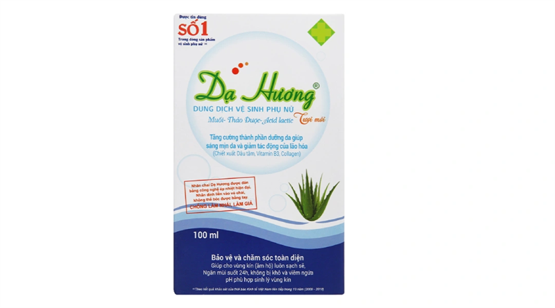 Dung dịch vệ sinh phụ nữ Dạ Hương muối, thảo dược khử mùi chai 100ml
