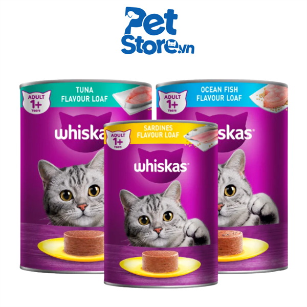 Pate Cho Mèo Whiskas - Vị Cá Mòi 400g
