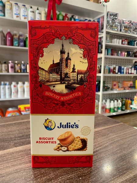 BÁNH QUY JULIE'S HỘP GIẤY ĐỎ VÀNG