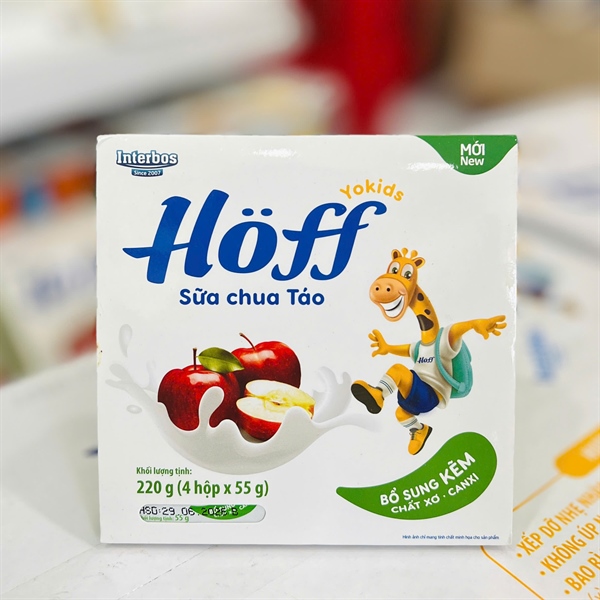 Sữa chua Hoff 6M+ vị táo