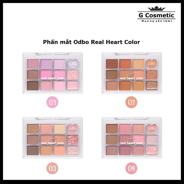 Phấn mắt Odbo Real Heart Color 04