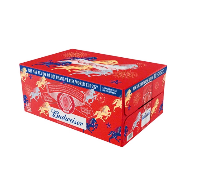 Bia Budweiser Xuân 2026 330ml 24Lon