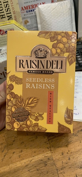 Nho raisindeli hộp ĐỎ VÀNG 80G