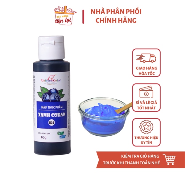 Màu Siro thực phẩm Xanh Coban 60gr