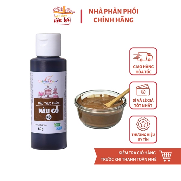 Màu Siro thực phẩm Nâu Gỗ 60gr