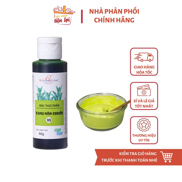 Màu Siro thực phẩm Xanh Nõn Chuối 60gr